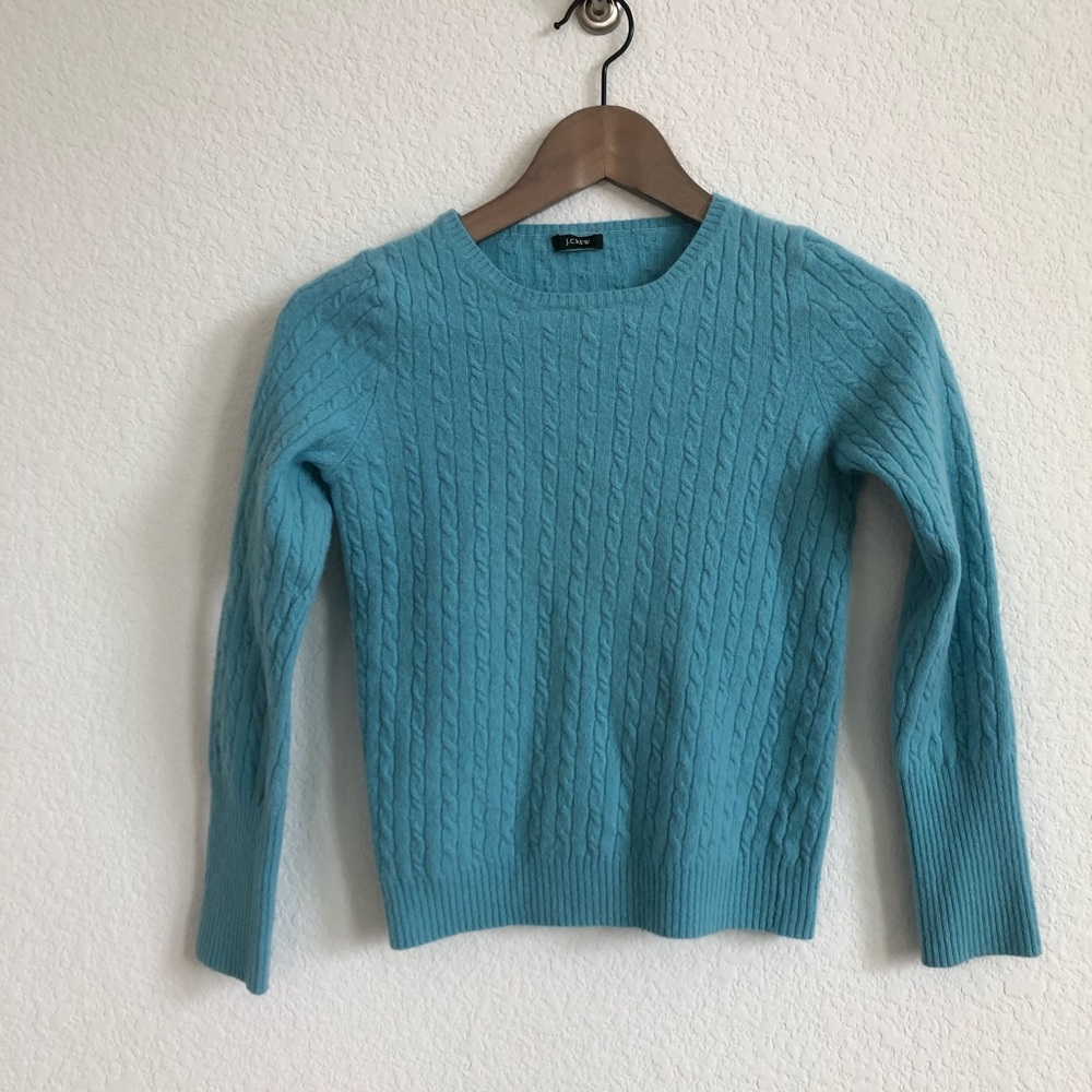 J Crew cable knit sweater